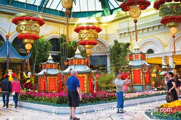Tourist at the Chinese New Year 2015, Bellagio Gardens and Conservator