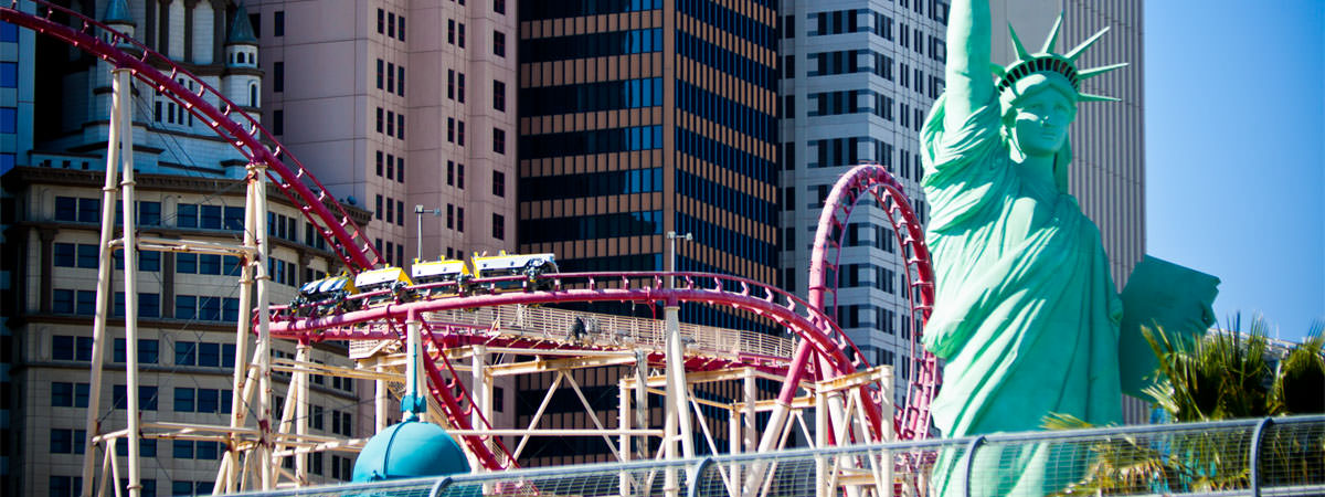 Roller Coaster Atop a Casino, Las Vegas, Nevada