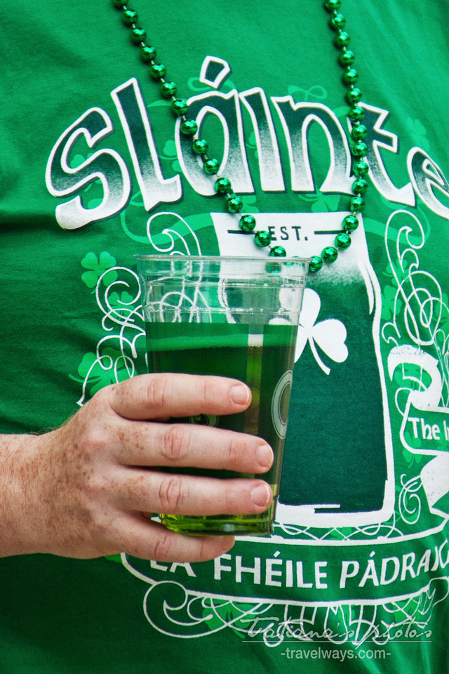 Greenware and green beer on St.Patrick's Day Las Vegas