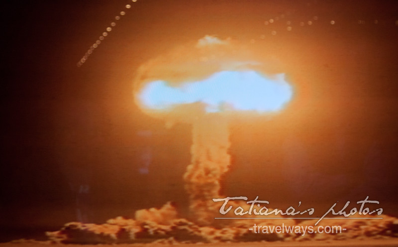 Atomic bomb experiment in Nevada Las Vegas area in January, 1951