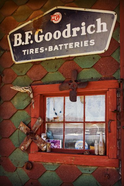 B.F.Goodrich tires batteries sign