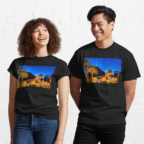 Luxor Pyramid and Sphinx Of Giza, Las Vegas Classic T-Shirt