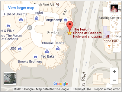 caesars forum shops map vegas
