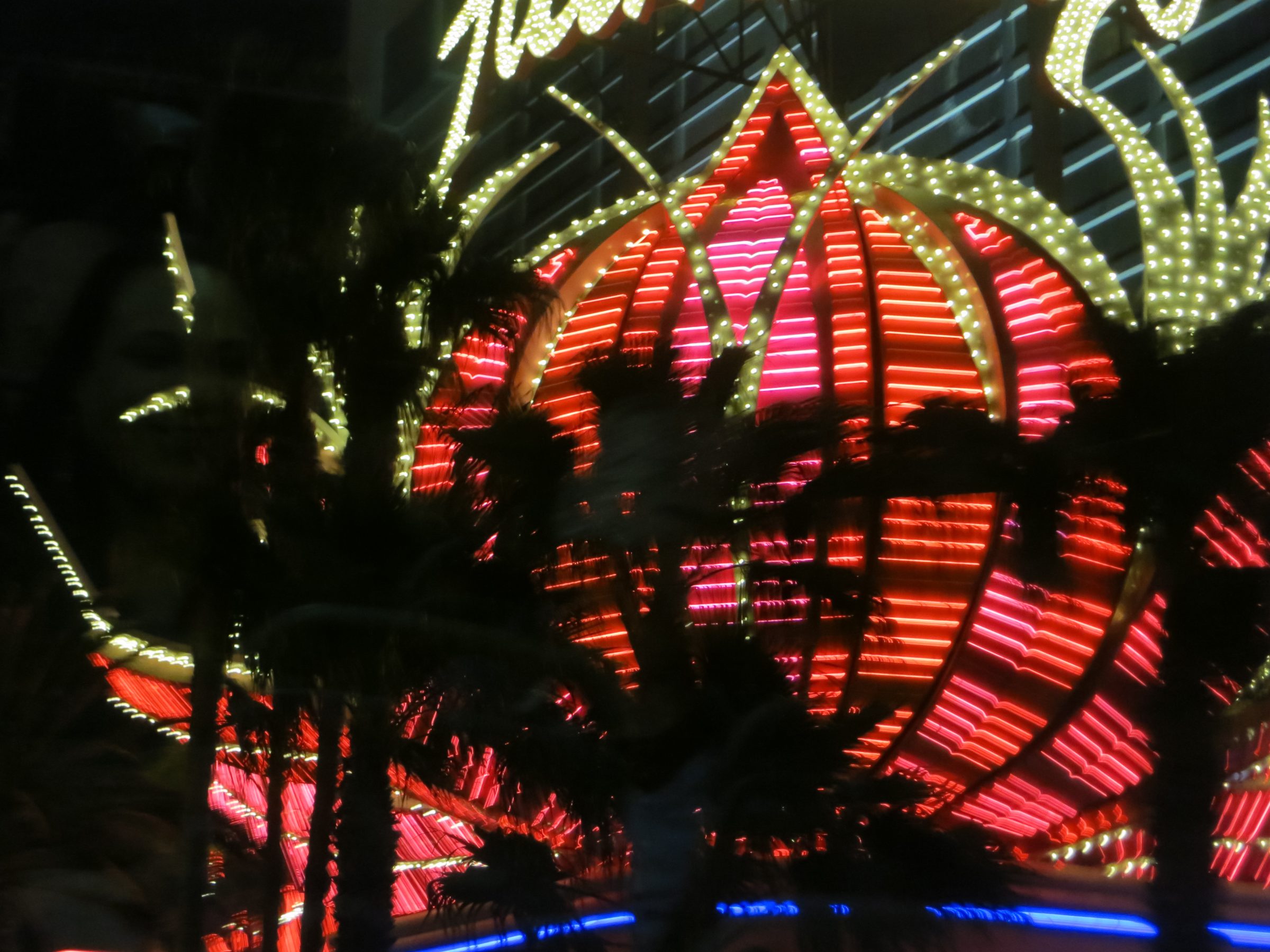 Las Vegas Flamingo Hotel sign at night