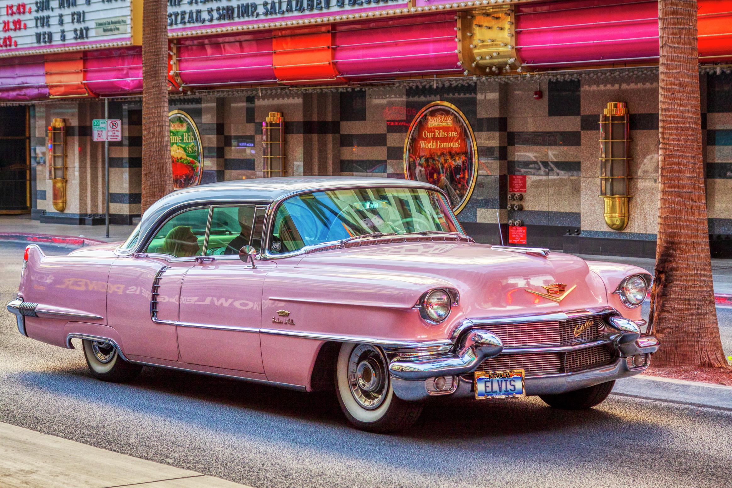 Elvis Pink Cadillac tour on Fremont Street Experience