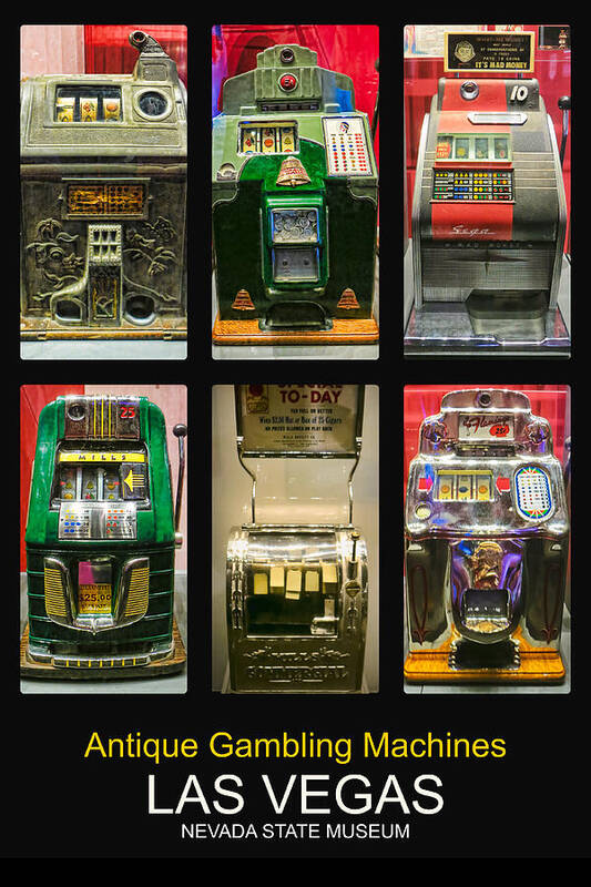 Antique Gambling Machines seen in the Nevada State Museum in Las Vegas.